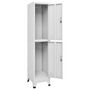 Voir la diapositive 3 : VIDAXL Armoire a casier avec 2 compartiments 38x45x180 cm