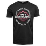 Best Mountain T shirt  Homme Best Mountain 2005. Coloris disponibles : Noir