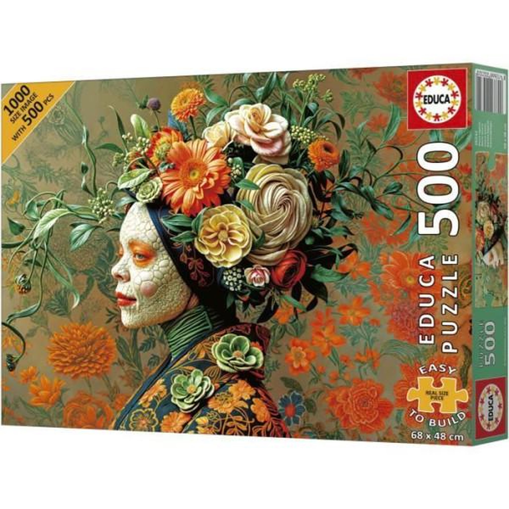 Voir la diapositive 3 : EDUCA Puzzle - educa - reine lézard - 500 pieces - animaux - 68 x 48 cm - a partir de 10 ans