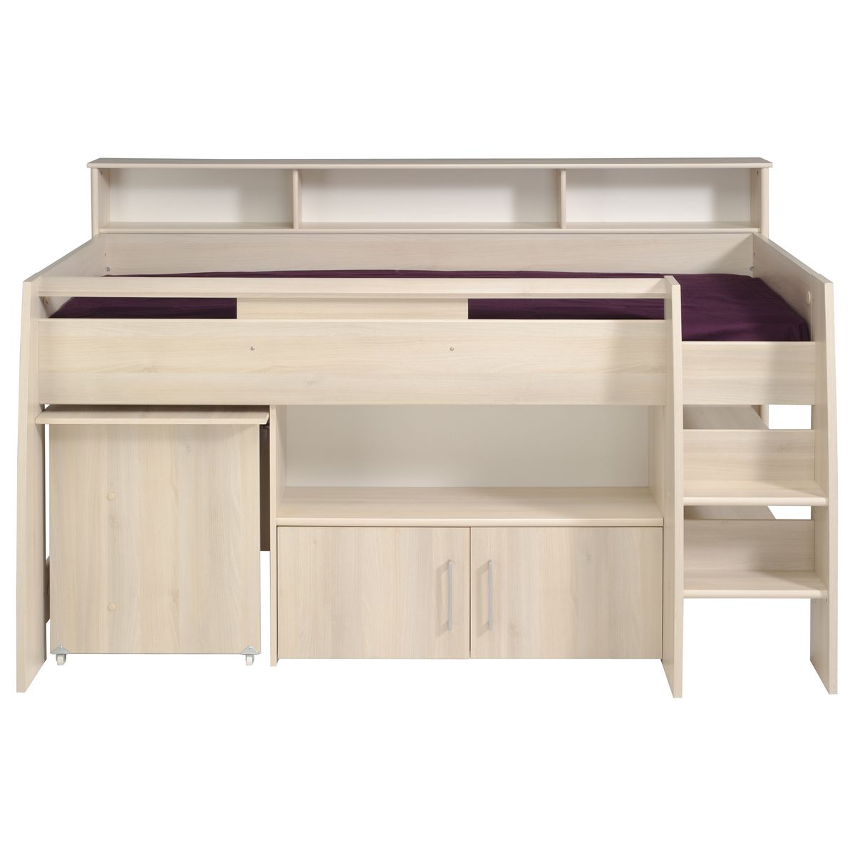 Lit combiné avec rangement 90x200cm MATHIEU