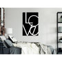 Voir la diapositive 2 : Paris Prix Tableau Imprimé  Black & White : Love