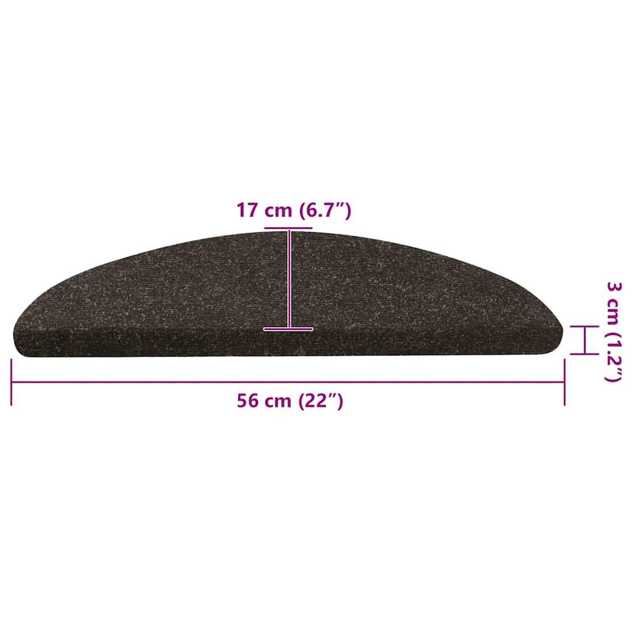 Voir la diapositive 6 : VIDAXL Tapis d'escalier auto-adhesifs 30 pcs anthracite 56x17x3 cm