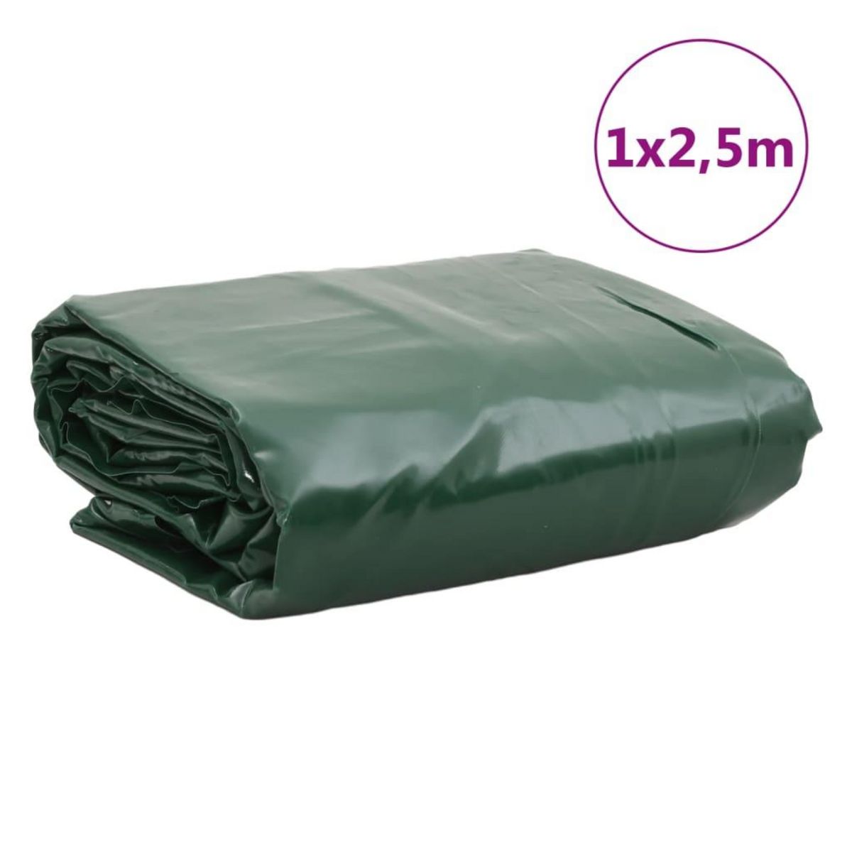 VIDAXL Bache vert 1x2,5 m 600 g/m²