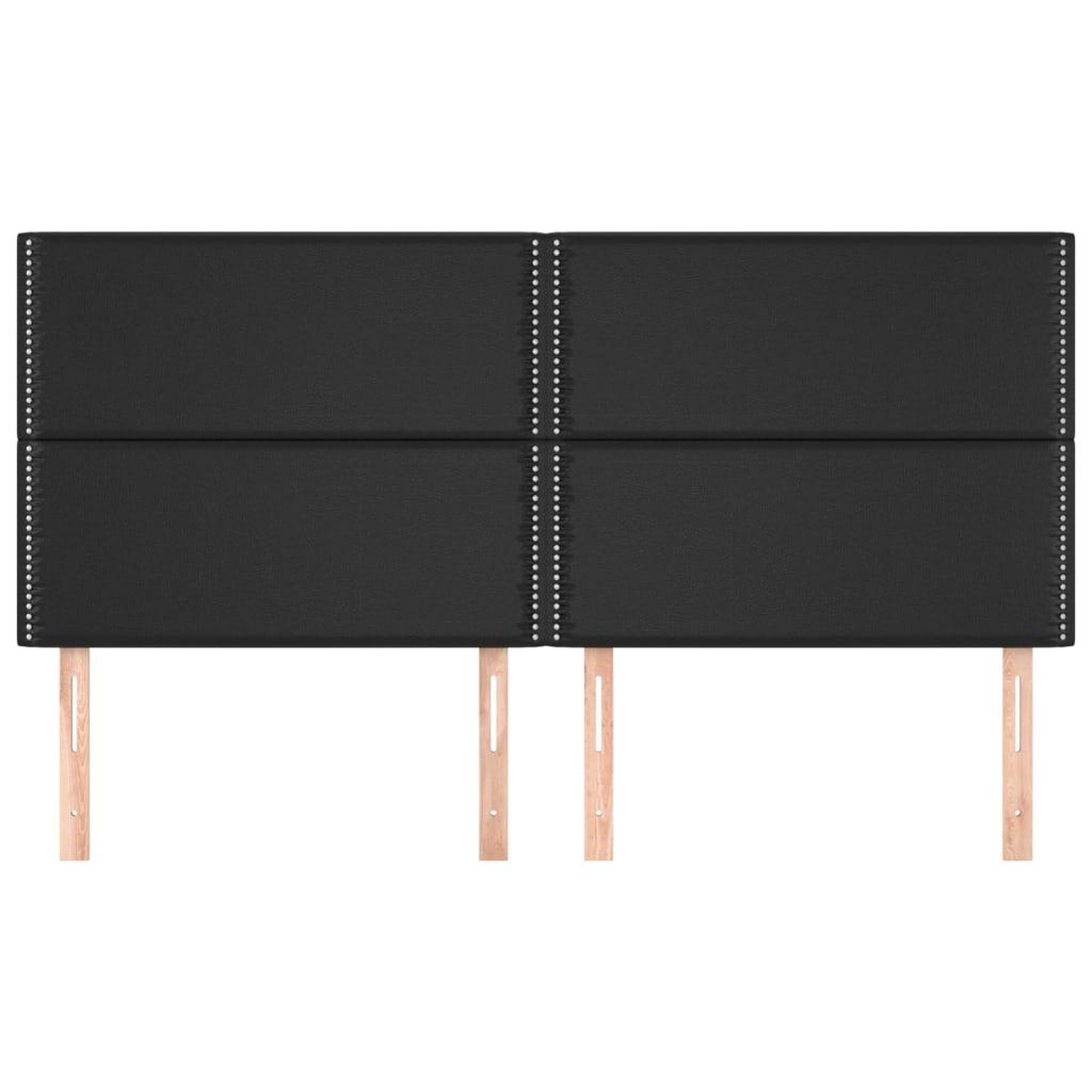 Voir la diapositive 3 : VIDAXL Tetes de lit 4 pcs Noir 100x5x78/88 cm Similicuir