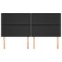 Voir la diapositive 3 : VIDAXL Tetes de lit 4 pcs Noir 100x5x78/88 cm Similicuir