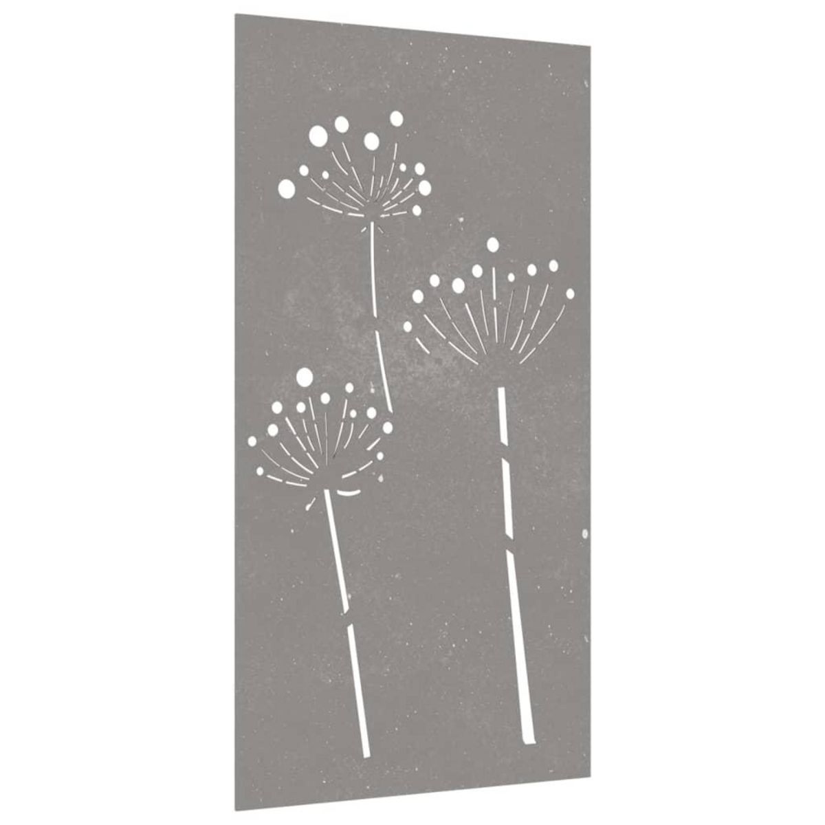 VIDAXL Decoration murale jardin 105x55 cm acier corten design de fleur