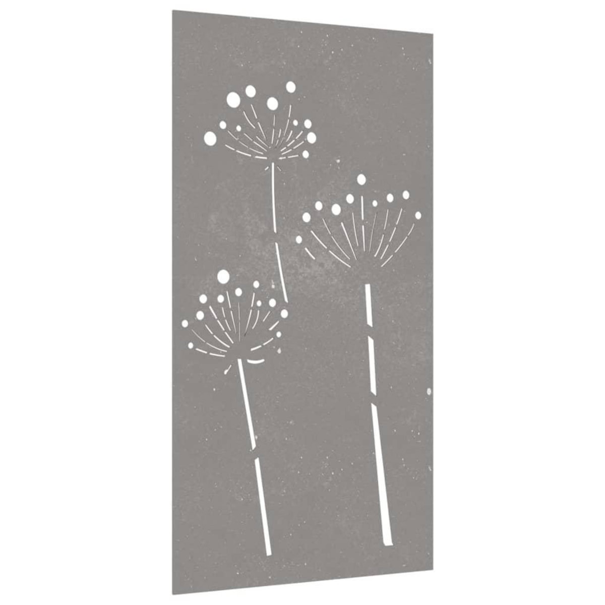 VIDAXL Decoration murale jardin 105x55 cm acier corten design de fleur