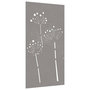 Voir la diapositive 3 : VIDAXL Decoration murale jardin 105x55 cm acier corten design de fleur