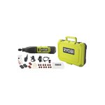 Ryobi Mini-outil multifonction RYOBI RRT12-120BA3/35 - 12V - 1 Batterie 2.0Ah - 1 Câble USB C - 35 Access
