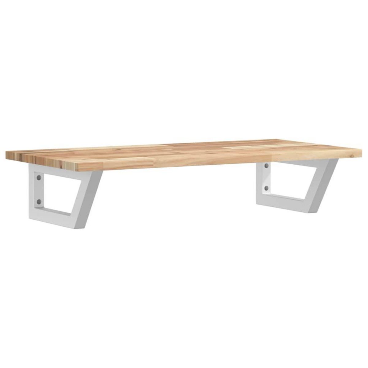 VIDAXL Etagere de vasque murale acier et bois massif d'acacia