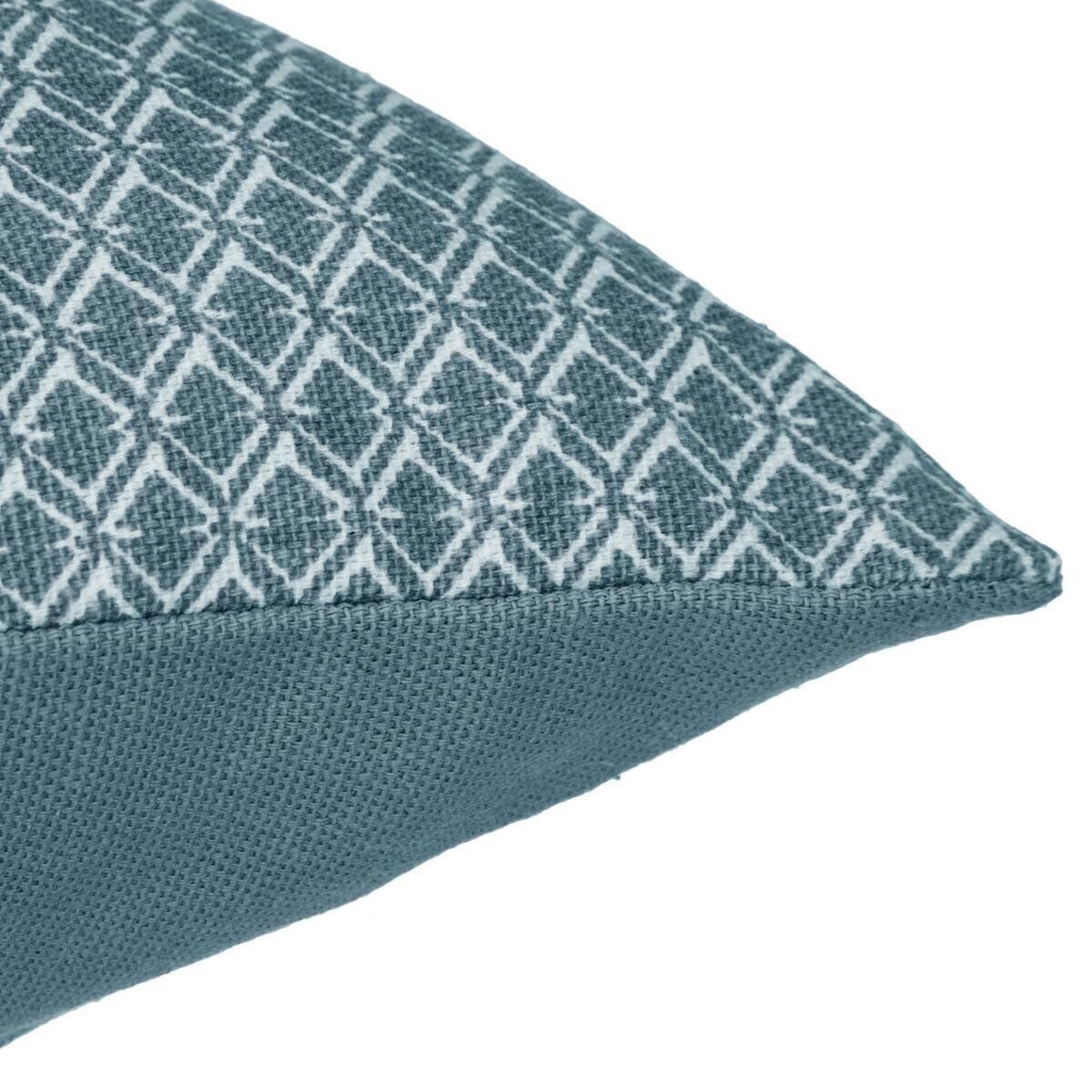 Voir la diapositive 4 : ATMOSPHERA Coussin déco déhoussable  otto  38x38cm bleu canard