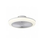 Trio Lighting Ventilateur Plafond Lumière LED 30W Ø46cm - Éclairage Dimmable, Télécommande Effet Ciel Etoilé - Trio Lighting