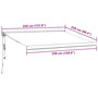 Voir la diapositive 6 : VIDAXL Auvent retractable automatique bordeaux 350x250 cm