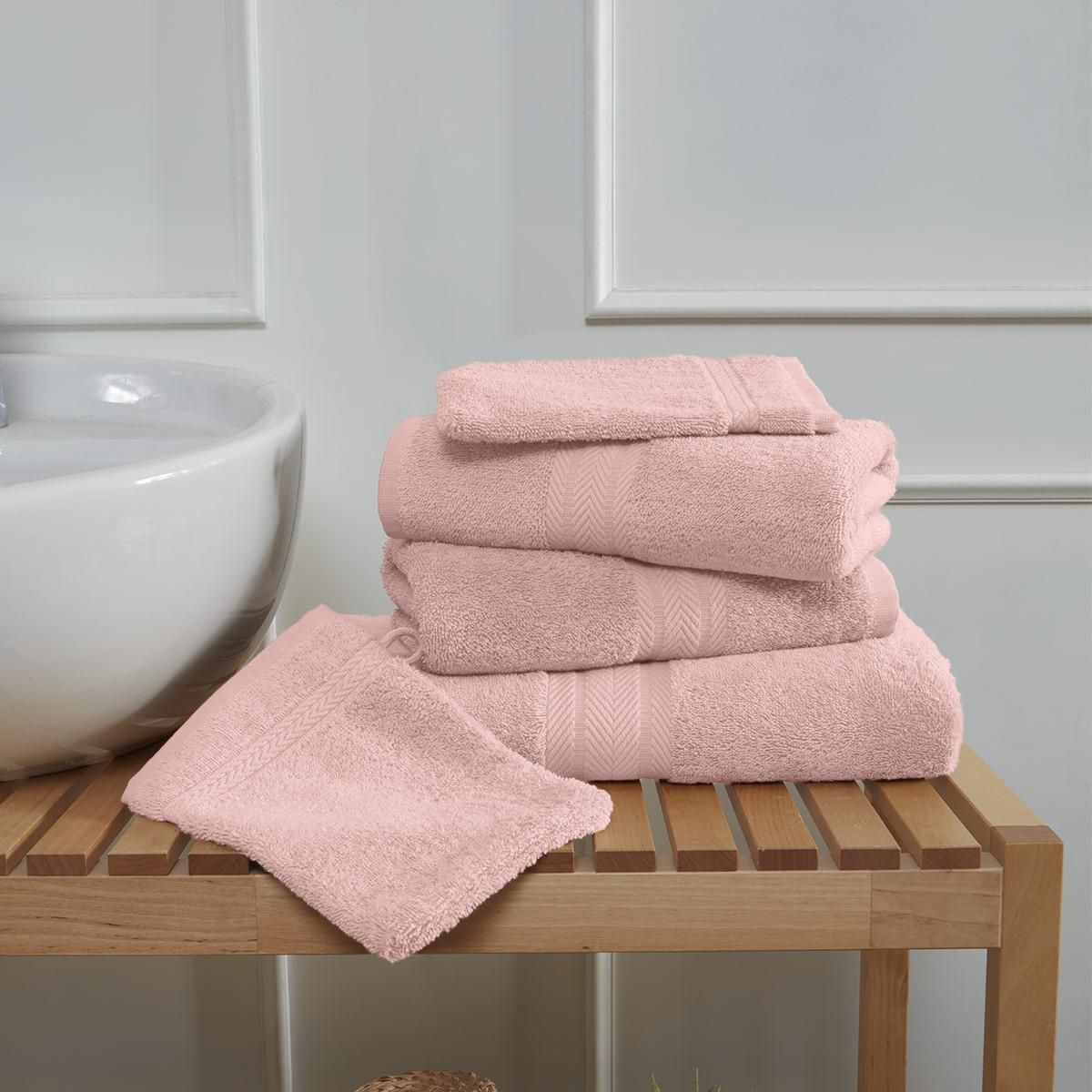 Sensei Maison Ensemble de bain 5 pièces (1 drap de bain + 2 serviettes de toilette + 2 gants) LUXURY