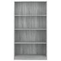 Voir la diapositive 4 : VIDAXL Bibliotheque 4 niveaux Sonoma gris 80x24x142 cm