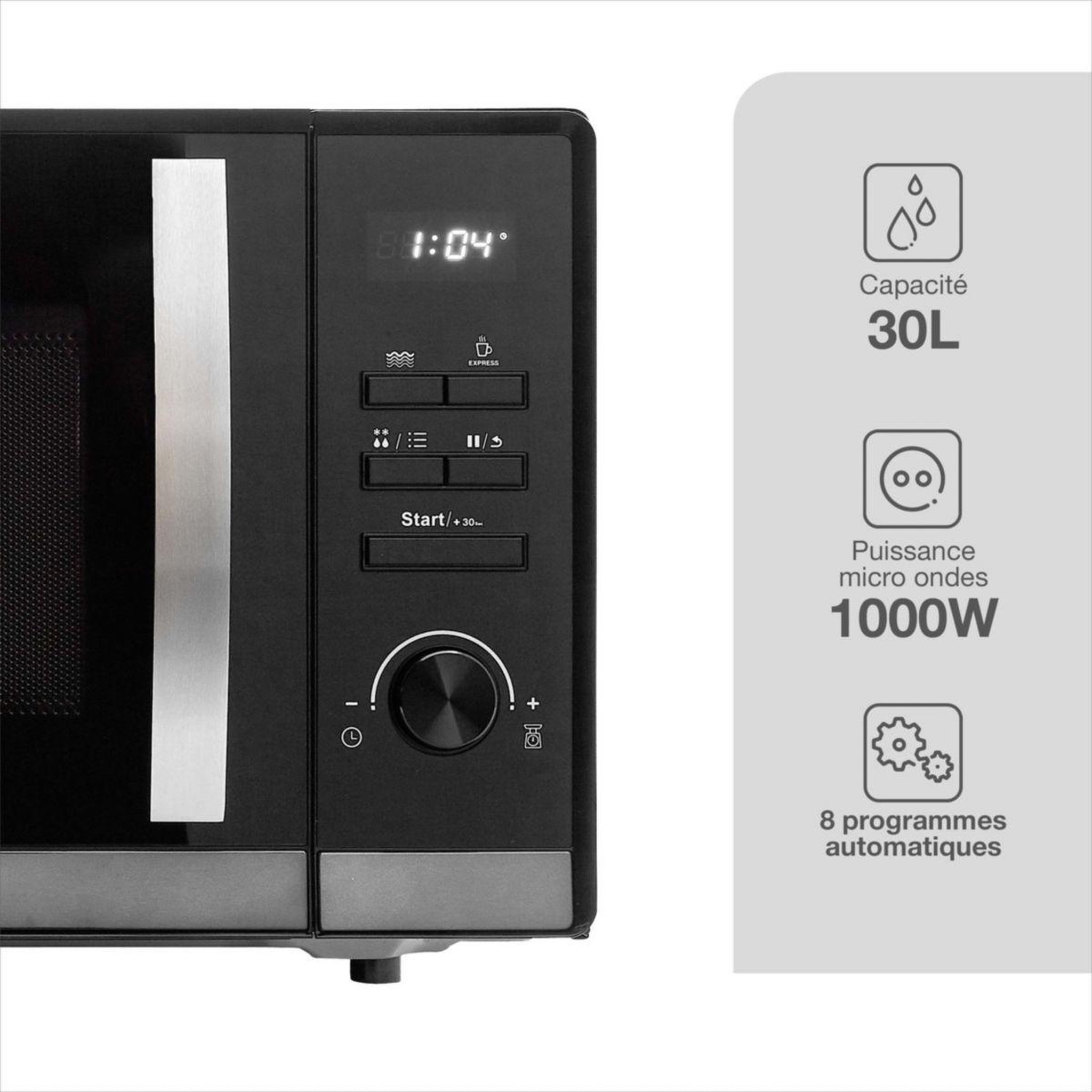 Voir la diapositive 3 : ESSENTIEL B Micro ondes EM301n 30L