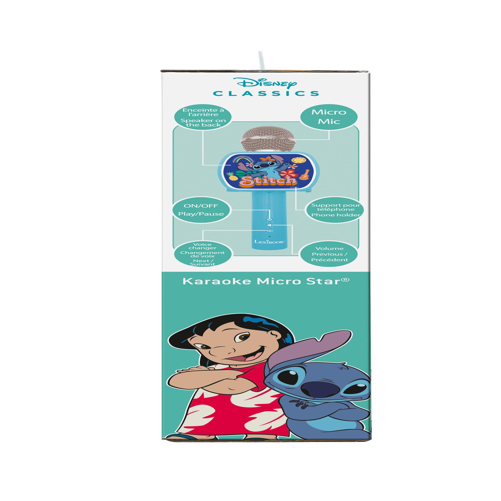 Voir la diapositive 6 : Lexibook Micro Karaoké Sans Fil Stitch avec Enceinte Bluetooth
