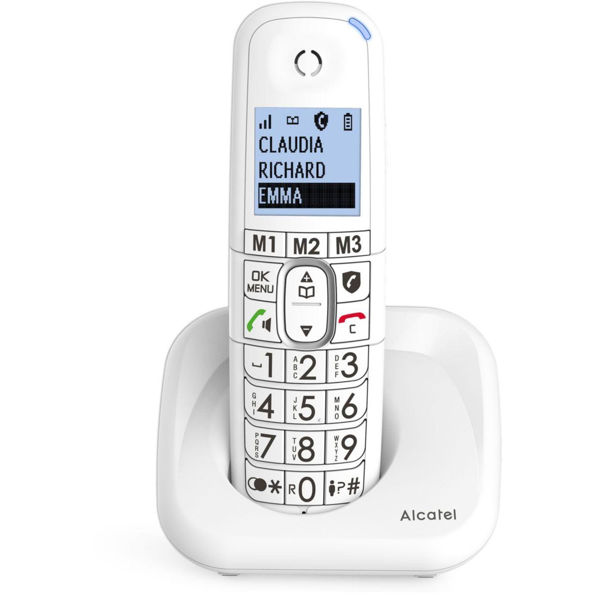 Alcatel Téléphone sans fil XL785 Solo Blanc