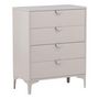 Voir la diapositive 1 : Paris Prix Commode Design 4 Tiroirs  Piring  98cm Beige