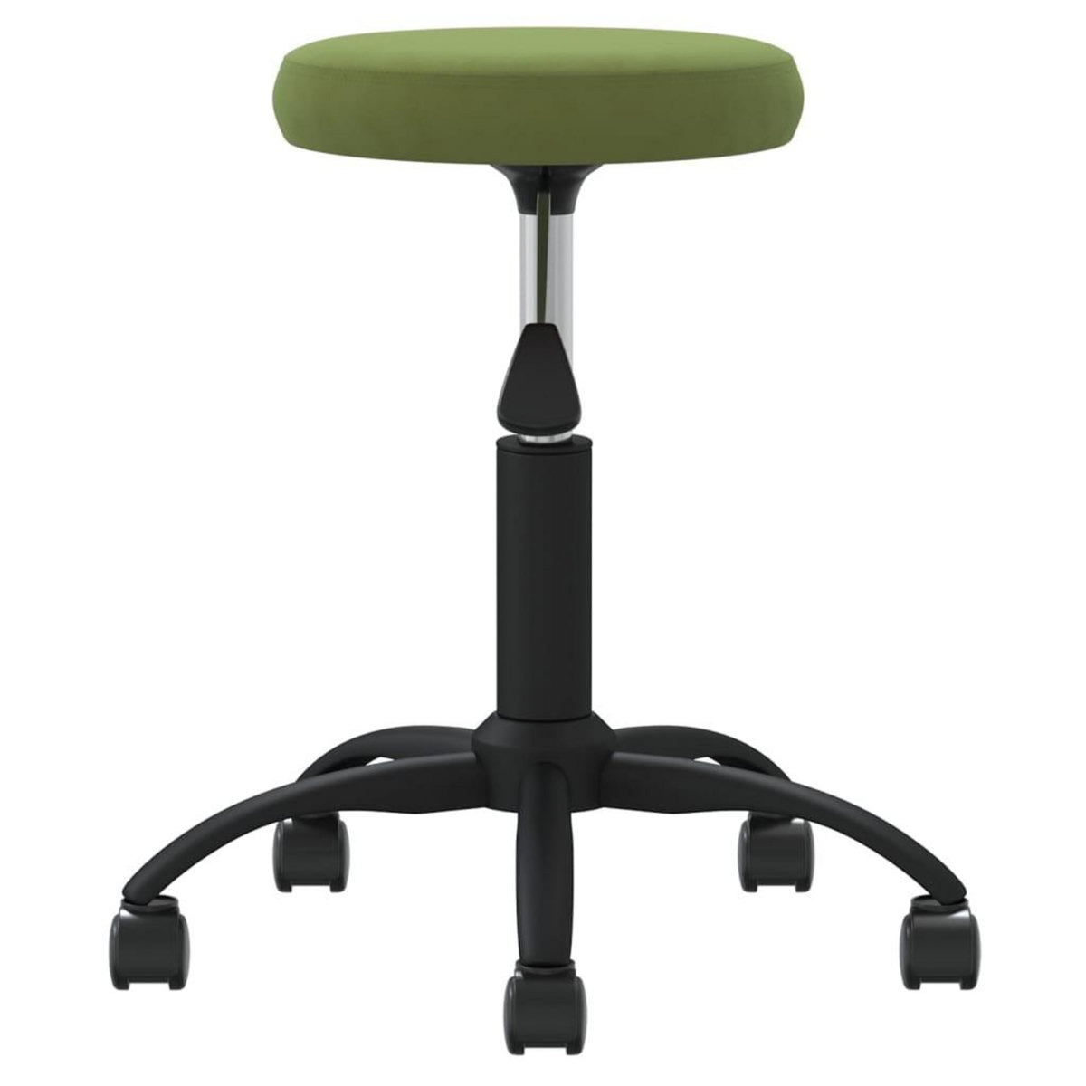 VIDAXL Chaise pivotante de bureau Vert clair Velours