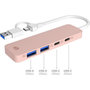 Voir la diapositive 2 : ESSENTIEL B Hub USB C 4 en 1 USB-C Rose - Vr