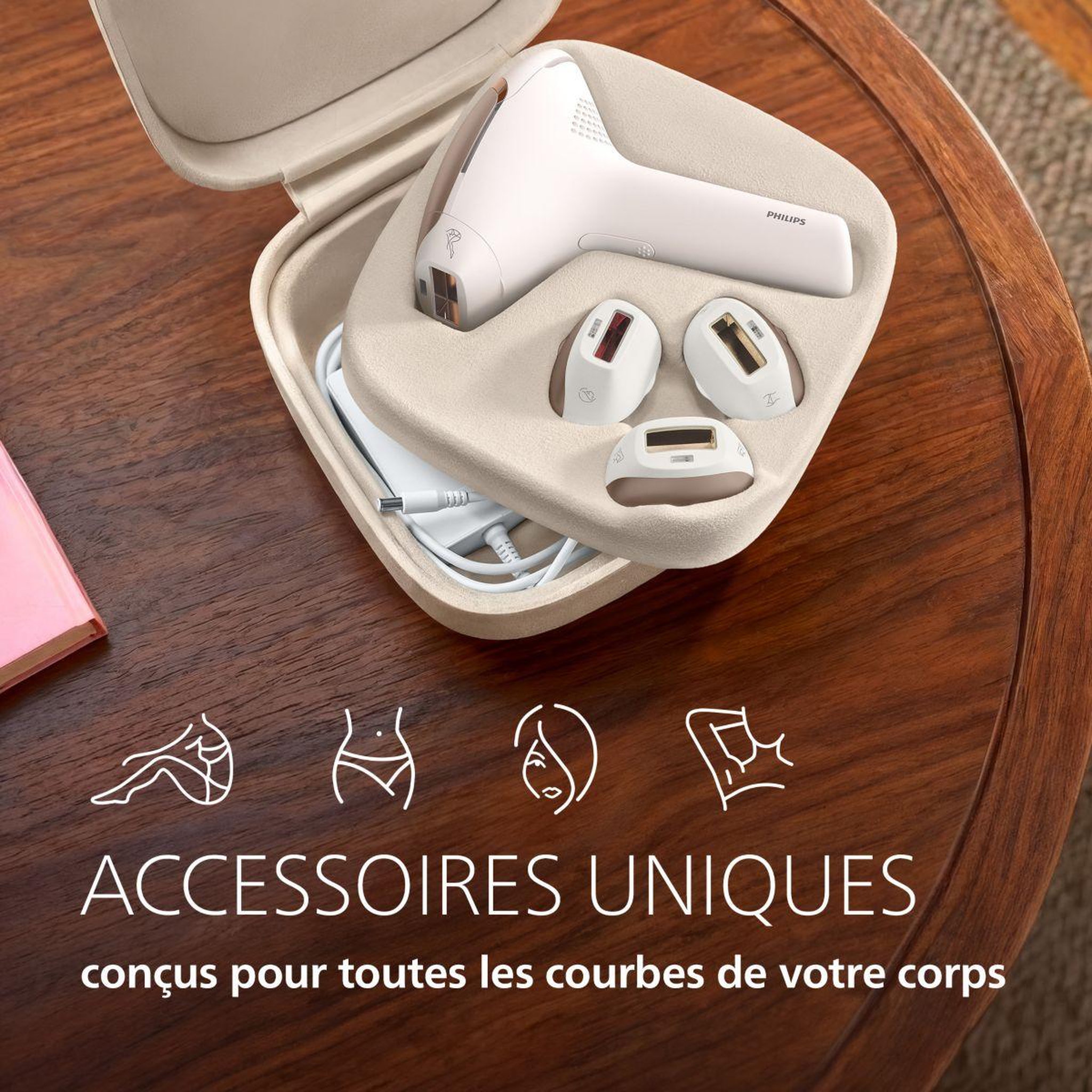Voir la diapositive 5 : Philips Epilateur lumière pulsée Lumea Series 9000 BRI984/00