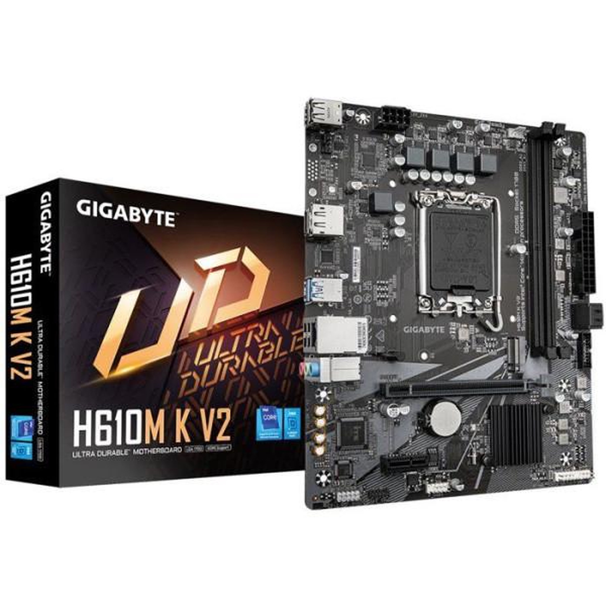 Gigabyte Carte mere - GIGABYTE - H610M K V2 DDR5 - Format Micro-ATX - Chipset Intel H610 - DDR5