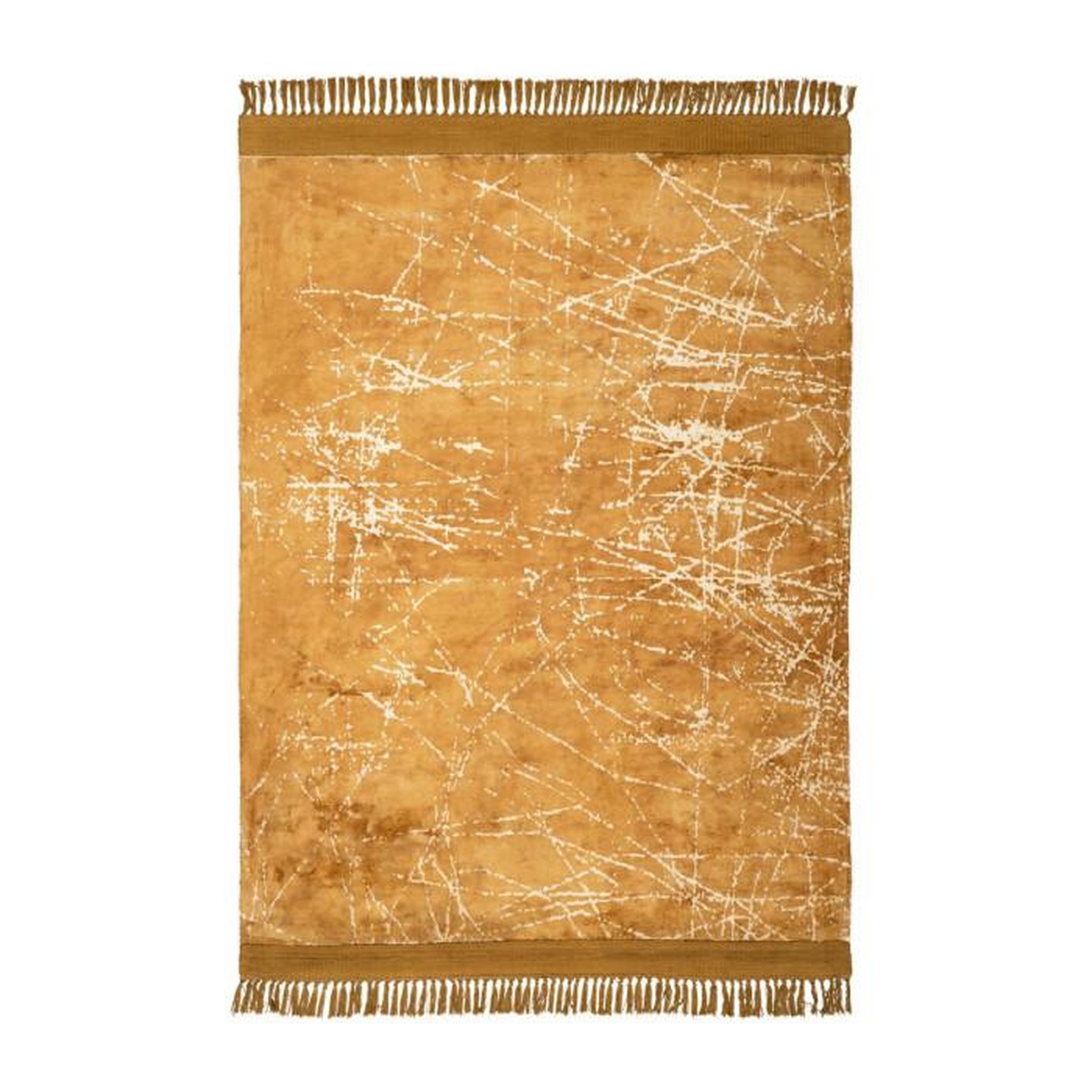 Paris Prix Tapis Tissé à la Main Imprimé  Dolce Vita III  Or. Coloris disponibles : Jaune