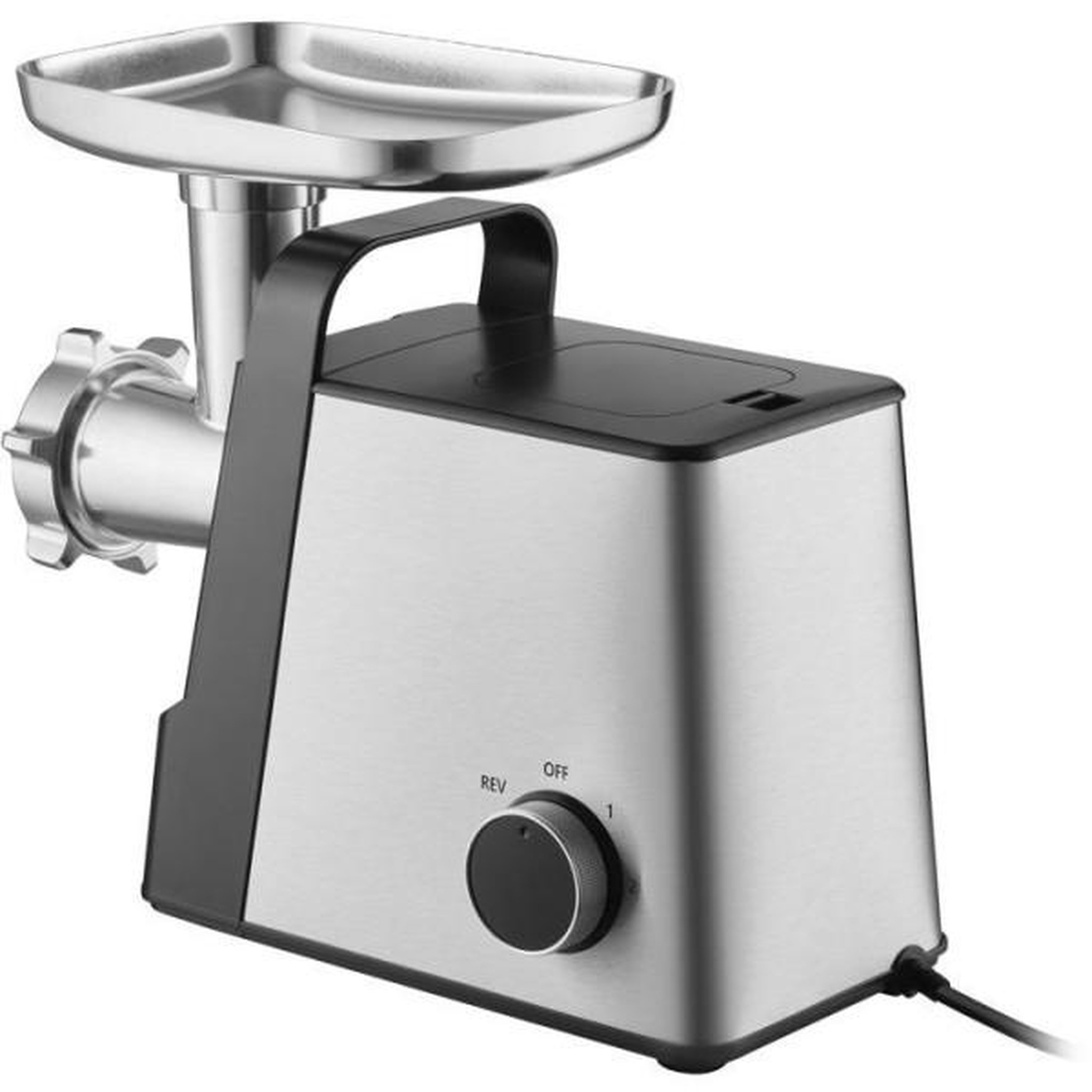 Voir la diapositive 4 : MARKET24 Hachoir Electrique  a viande Sencor SMG 7400SS - Saucisses et kebbé - Trancheur-râpe inclus - 3 disques - 2,5 kg/min - Inox