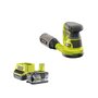 Ryobi Pack RYOBI ponceuse excentrique 18V OnePlus R18ROS-0 - 1 batterie 5.0Ah - 1 chargeur rapide 2.0Ah R
