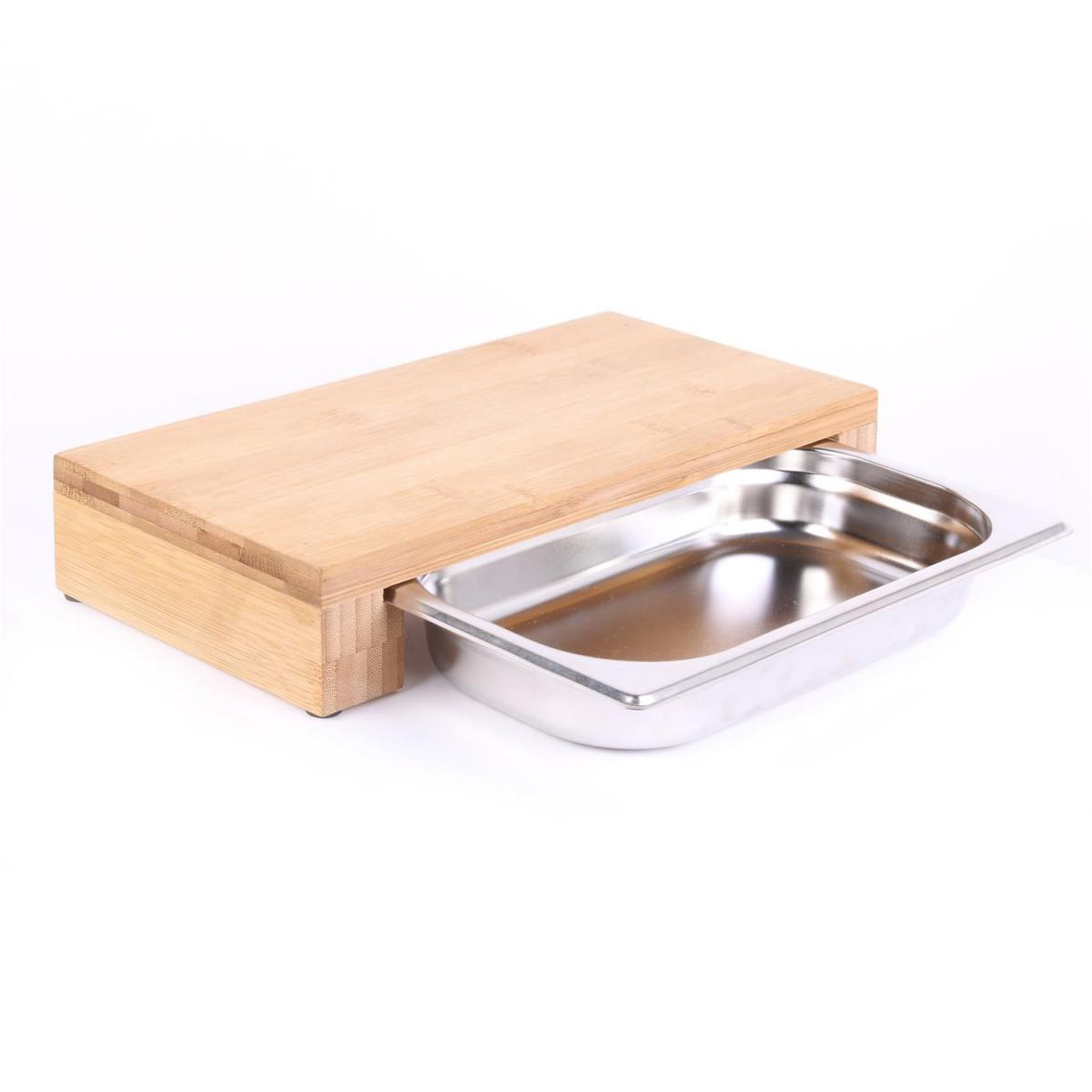 Voir la diapositive 2 : COOK CONCEPT Planche à découper & tiroir  dolga  34cm naturel