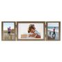 Voir la diapositive 2 : VIDAXL Cadre photo depliable Marron clair 28x18 cm+2x(13x18 cm)