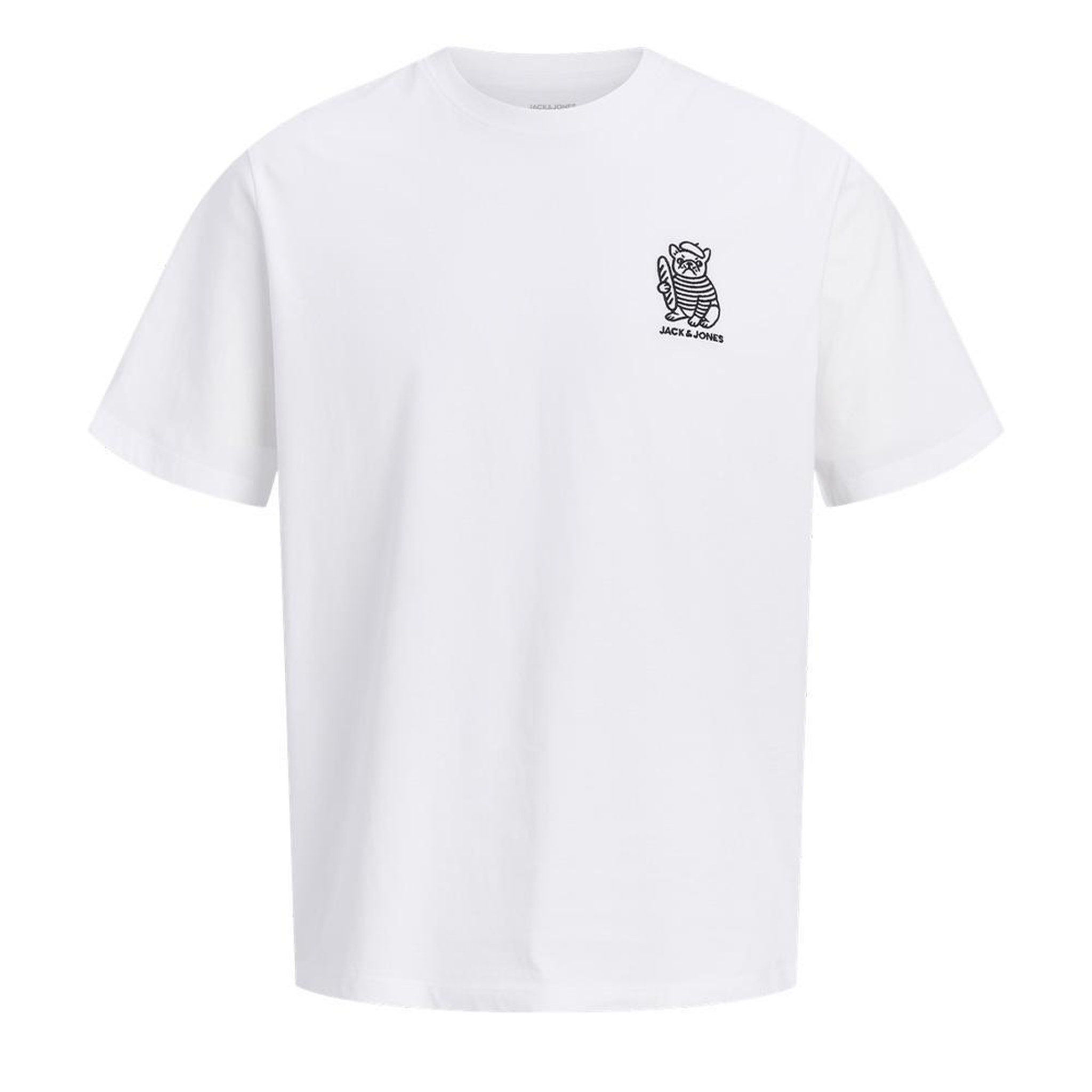 Jack & Jones T-Shirt Blanc Homme Jack & Jones Jordog. Coloris disponibles : Blanc