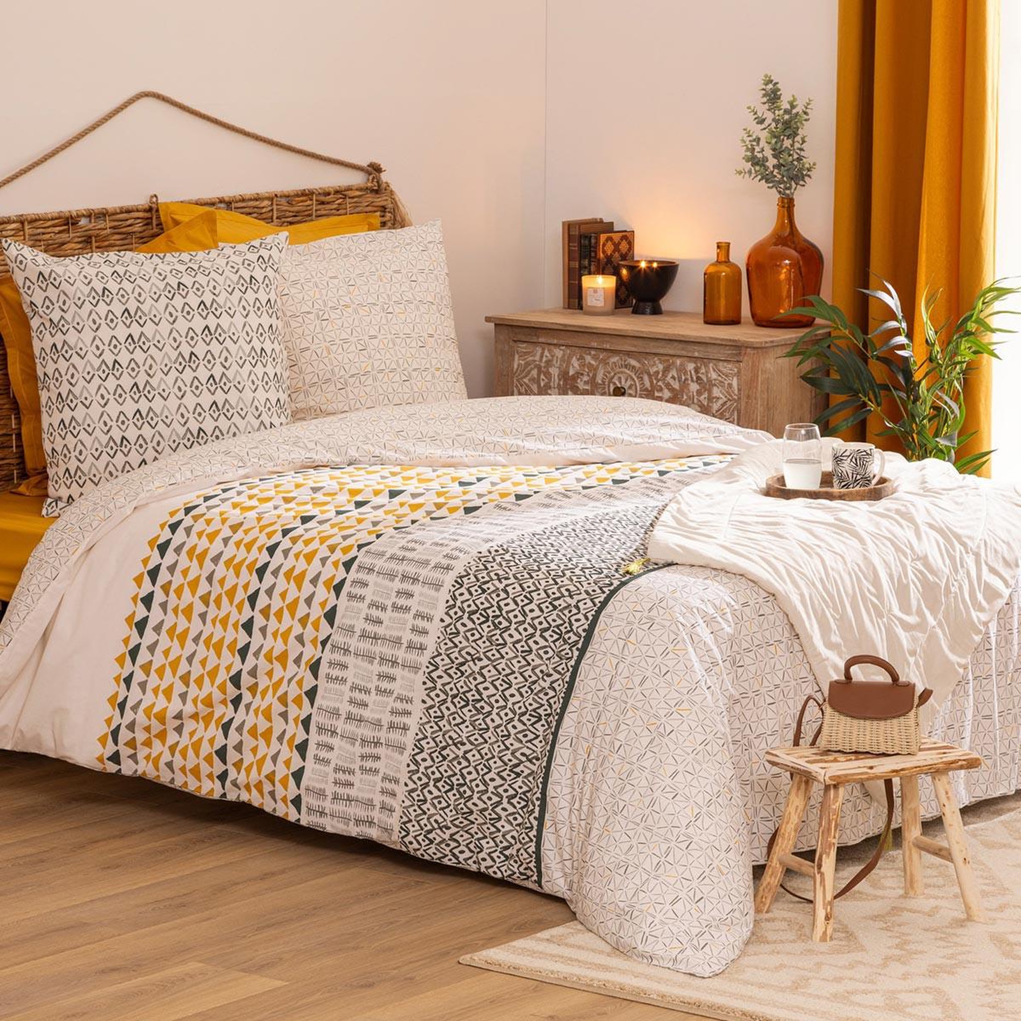 ATMOSPHERA Parure de lit 3 pièces  aquar  240x220cm multicolore
