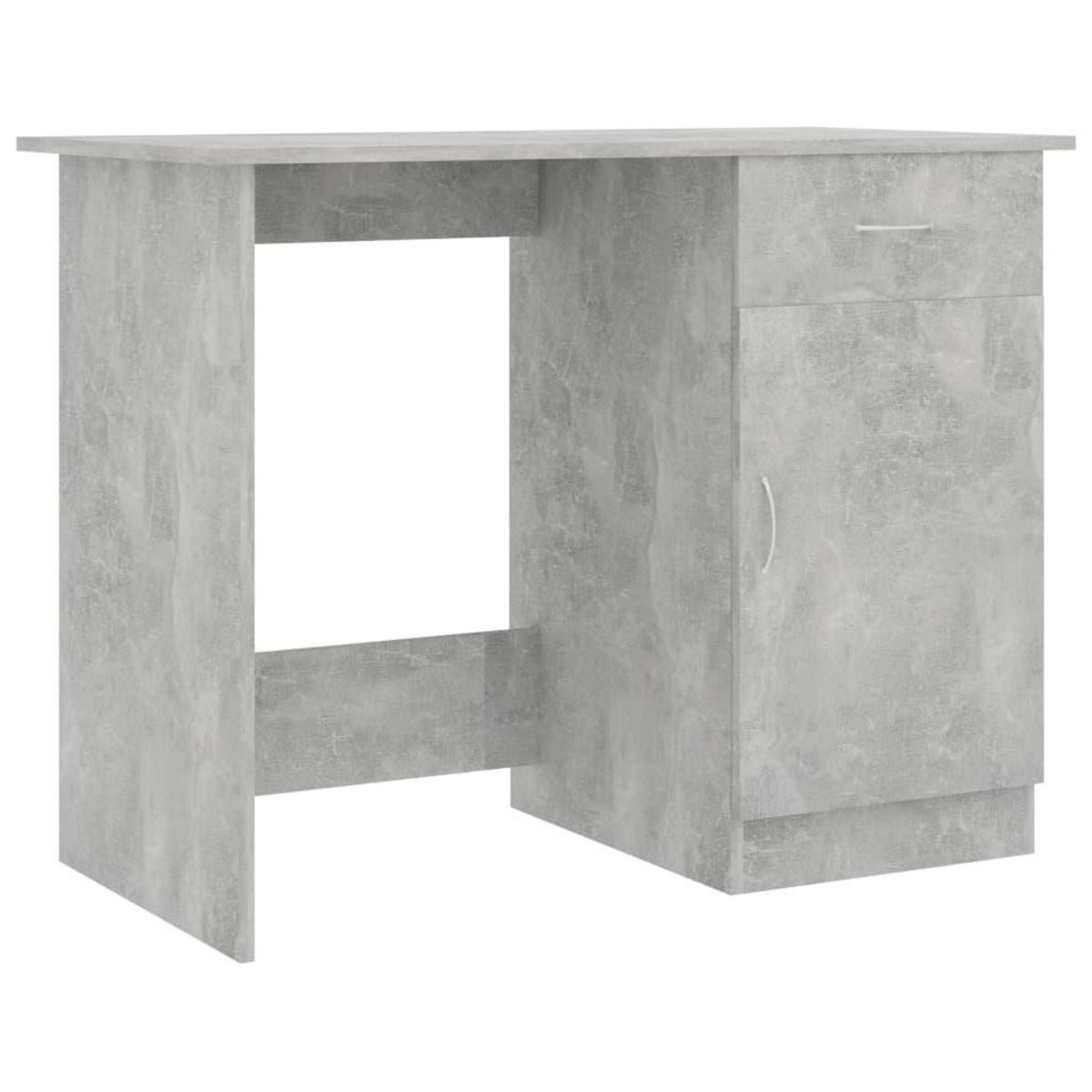 VIDAXL Bureau Gris beton 100x50x76 cm Bois d'ingenierie