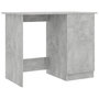 Voir la diapositive 2 : VIDAXL Bureau Gris beton 100x50x76 cm Bois d'ingenierie