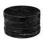 Voir la diapositive 2 : SECRET DE GOURMET Lot de 4 Dessous de Verre  Sublima  10cm Noir