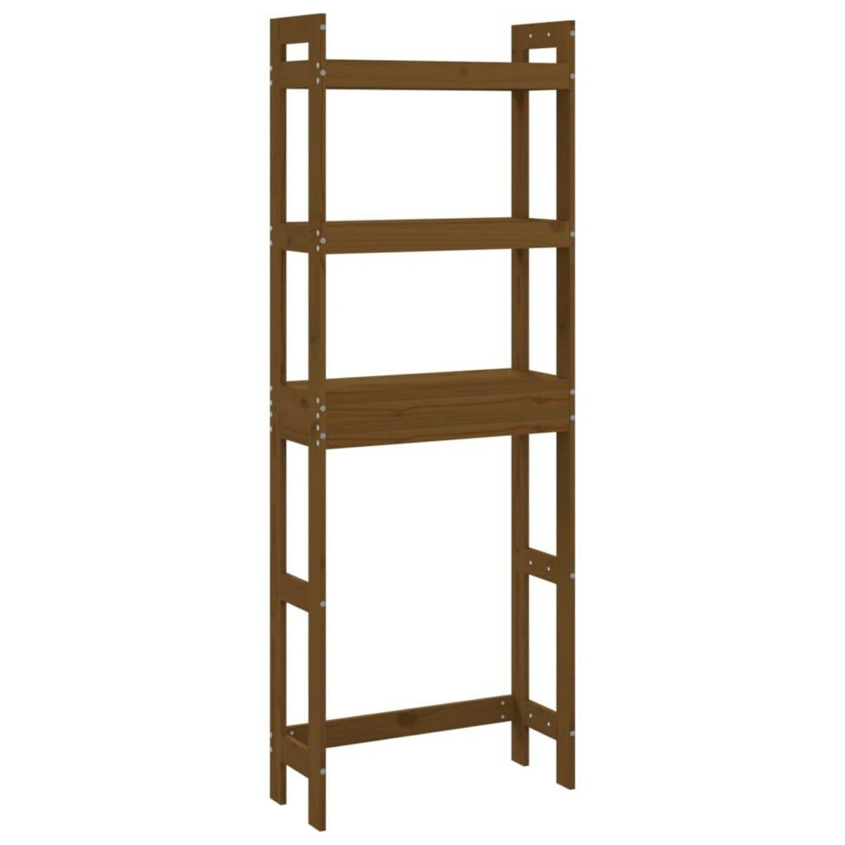 VIDAXL Etagere de toilette Marron miel 63x26x171 cm Bois de pin massif