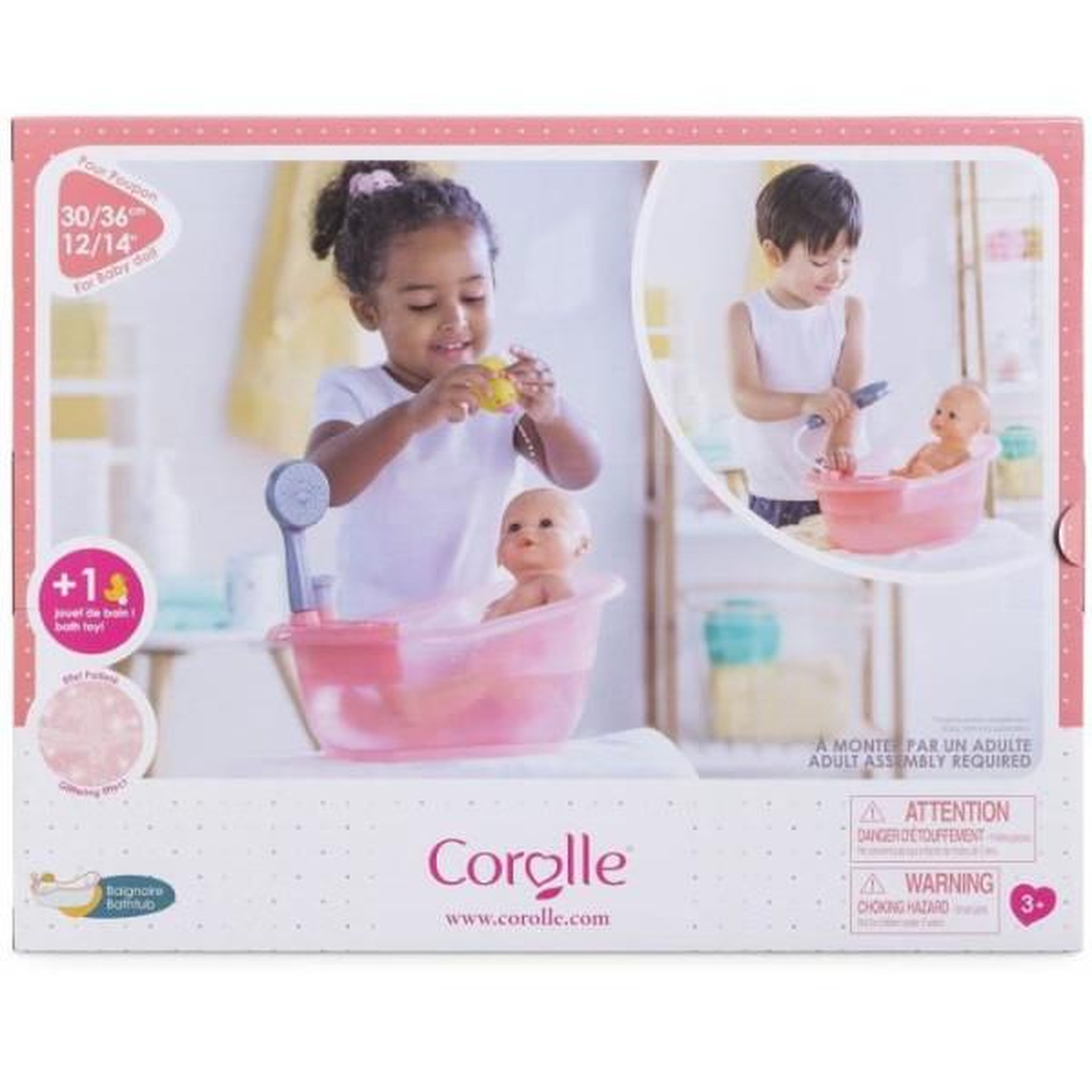 Voir la diapositive 4 : Corolle Baignoire pour poupon 30/36 cm