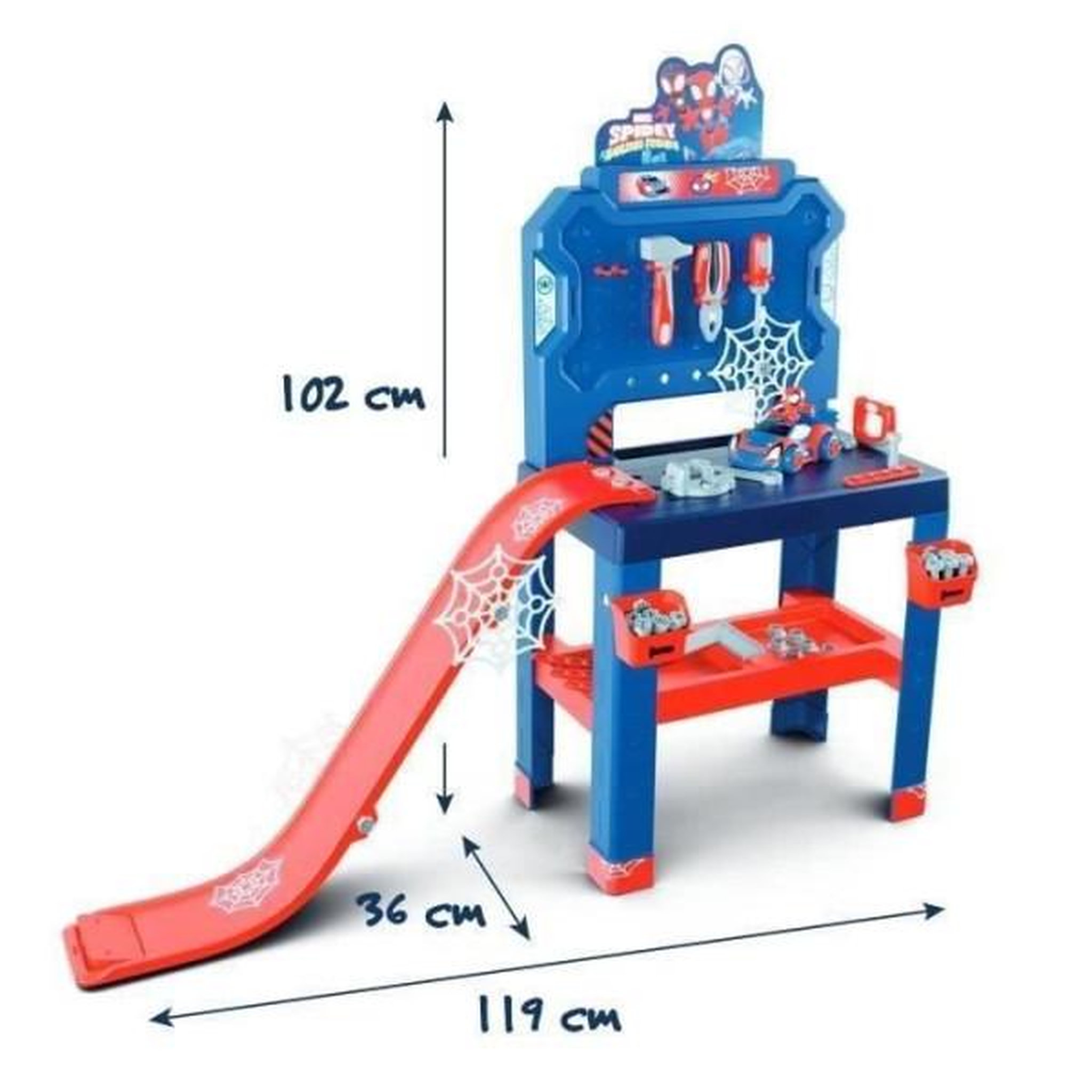 Voir la diapositive 4 : SMOBY Kit de Nettoyage et de Rangement Smoby bleu