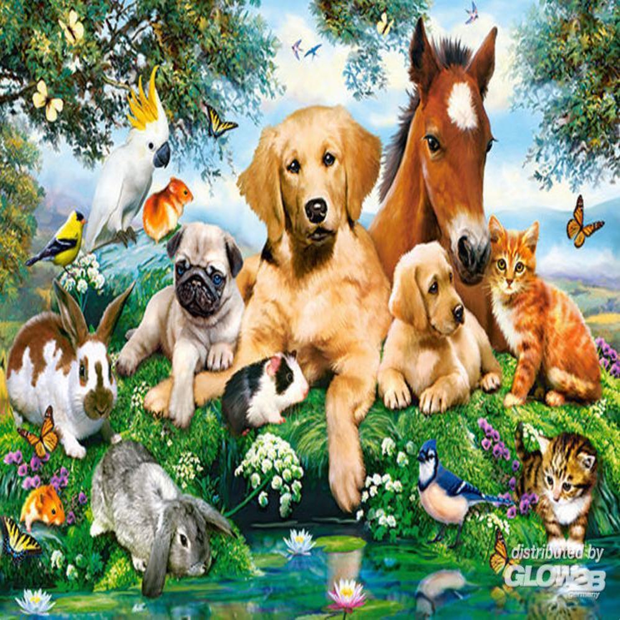 Voir la diapositive 4 : Castorland Puzzle 200 pièces : Copains d'été
