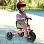 Voir la diapositive 2 : HOMCOM Tricycle enfants multi-équipé garde-boue sonnette pédales antidérapantes siège réglable 2 positions avec dossier