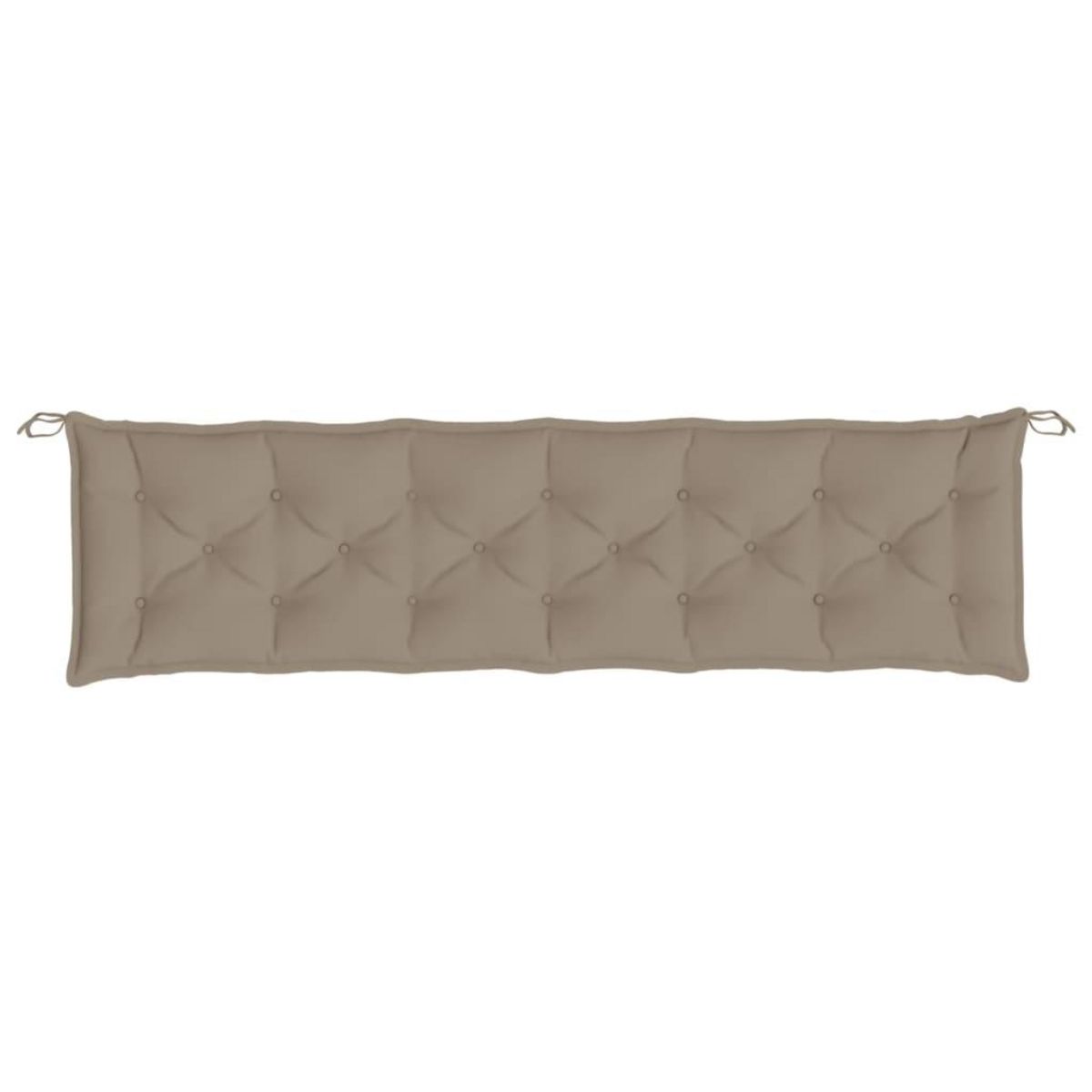 VIDAXL Coussin de banc de jardin taupe 200x50x7 cm tissu oxford