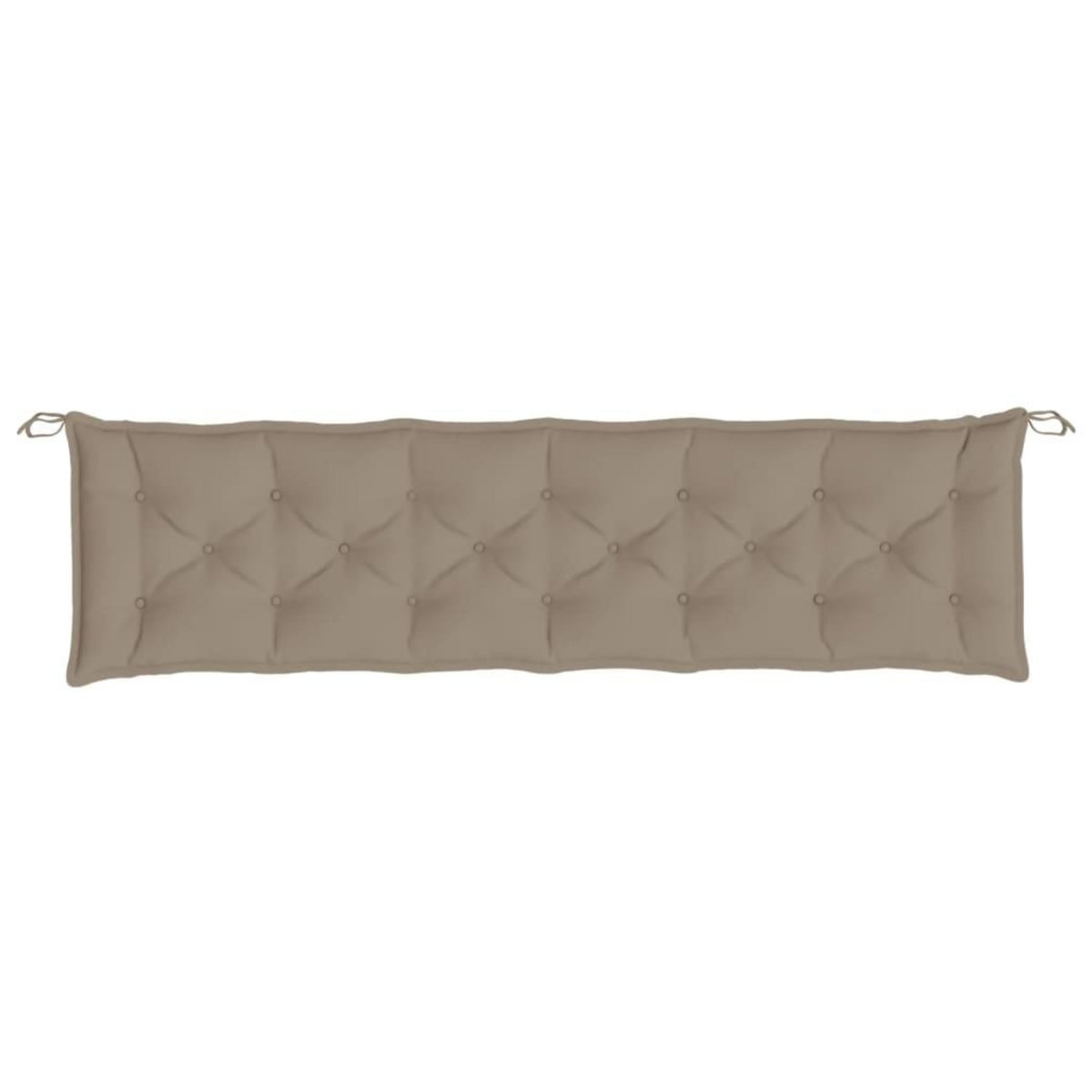 VIDAXL Coussin de banc de jardin taupe 200x50x7 cm tissu oxford