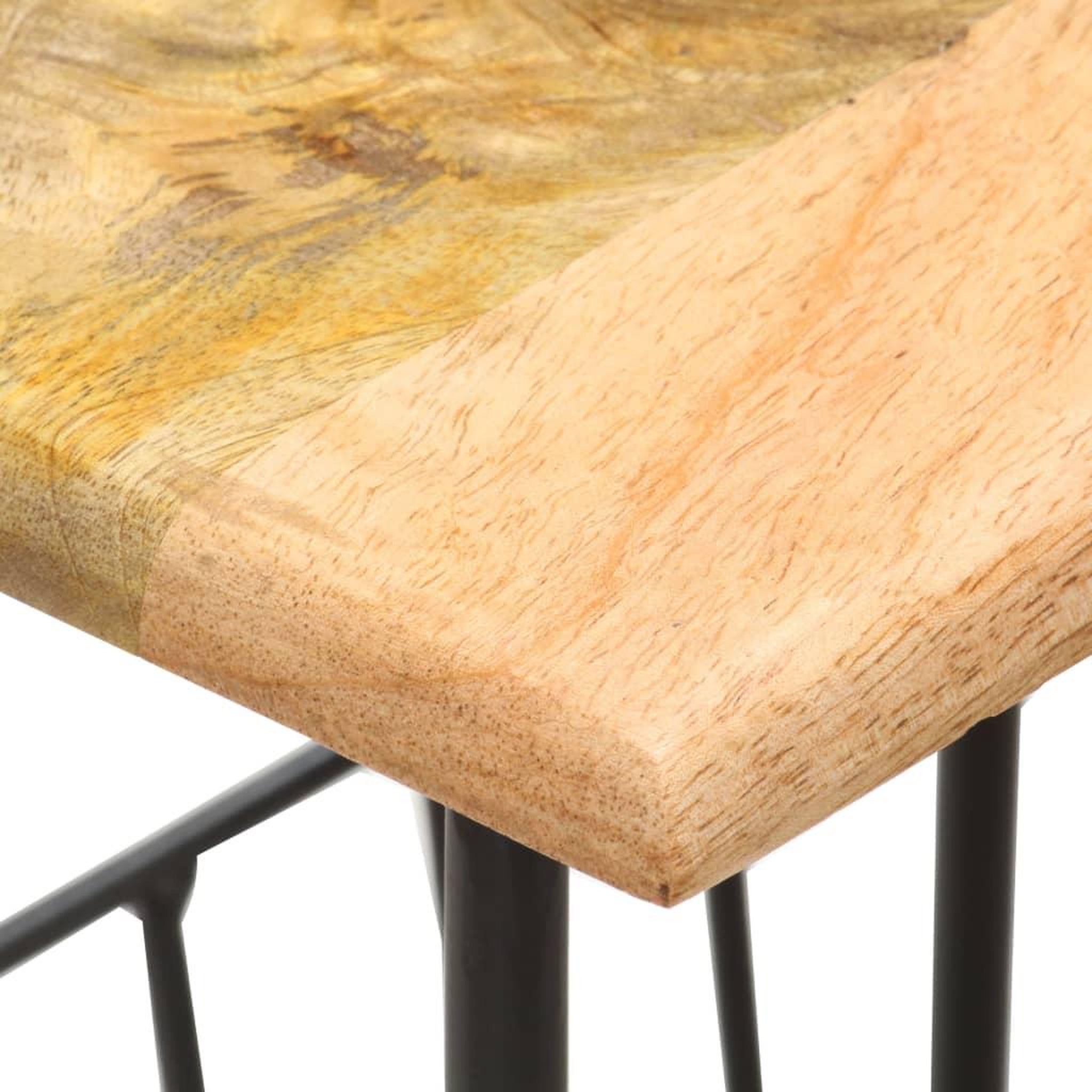 Voir la diapositive 4 : VIDAXL Porte-revues 40x30x50 cm Bois de manguier solide et acier
