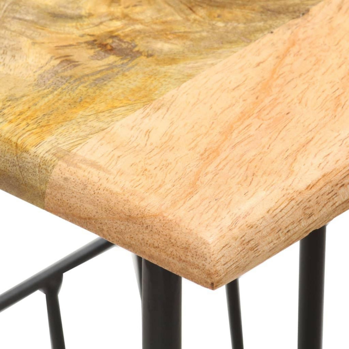 VIDAXL Porte-revues 40x30x50 cm Bois de manguier solide et acier