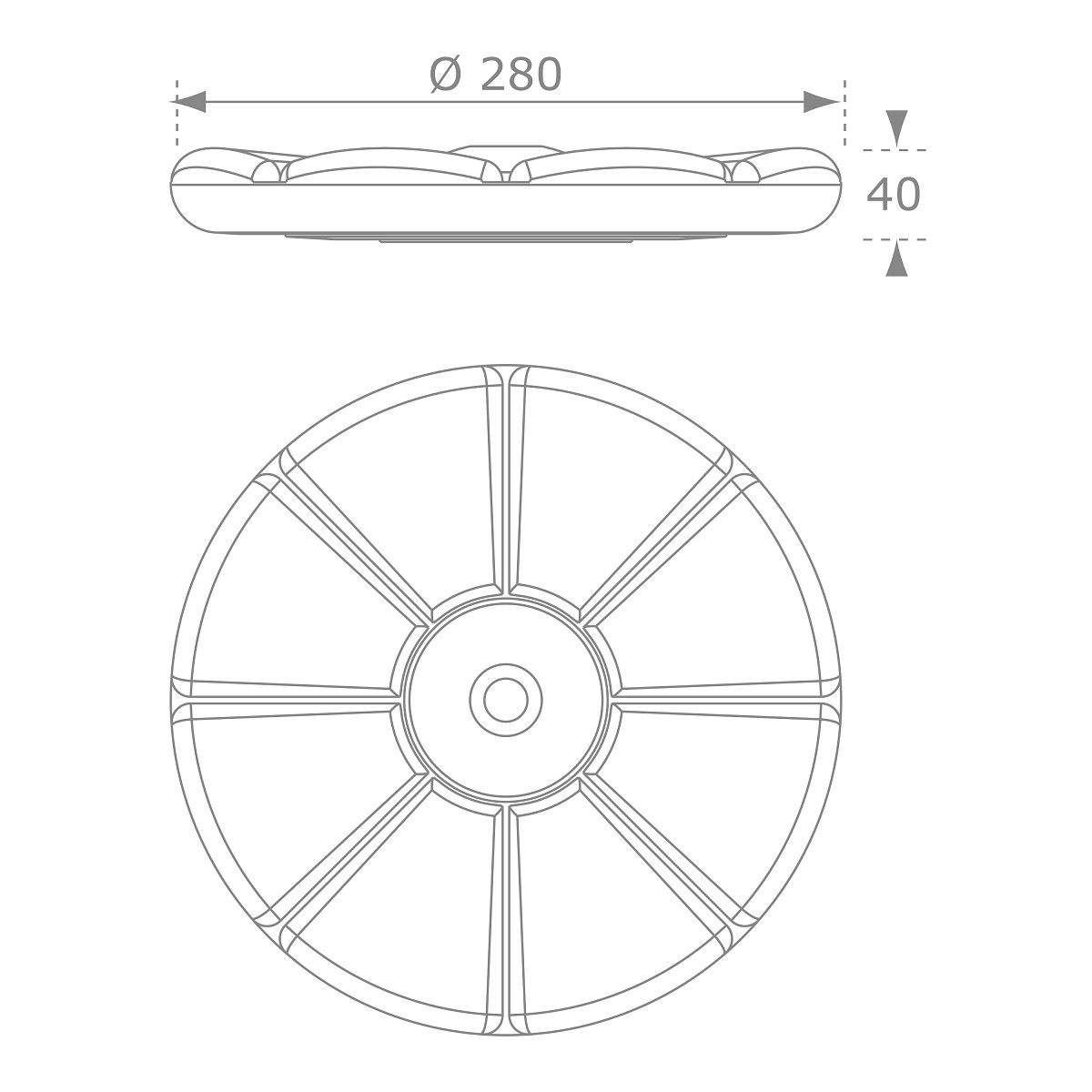 PRAGMA Siège balançoire rond vert sapin