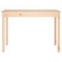 Voir la diapositive 3 : VIDAXL Table a manger 110x55x75 cm Bois massif de pin