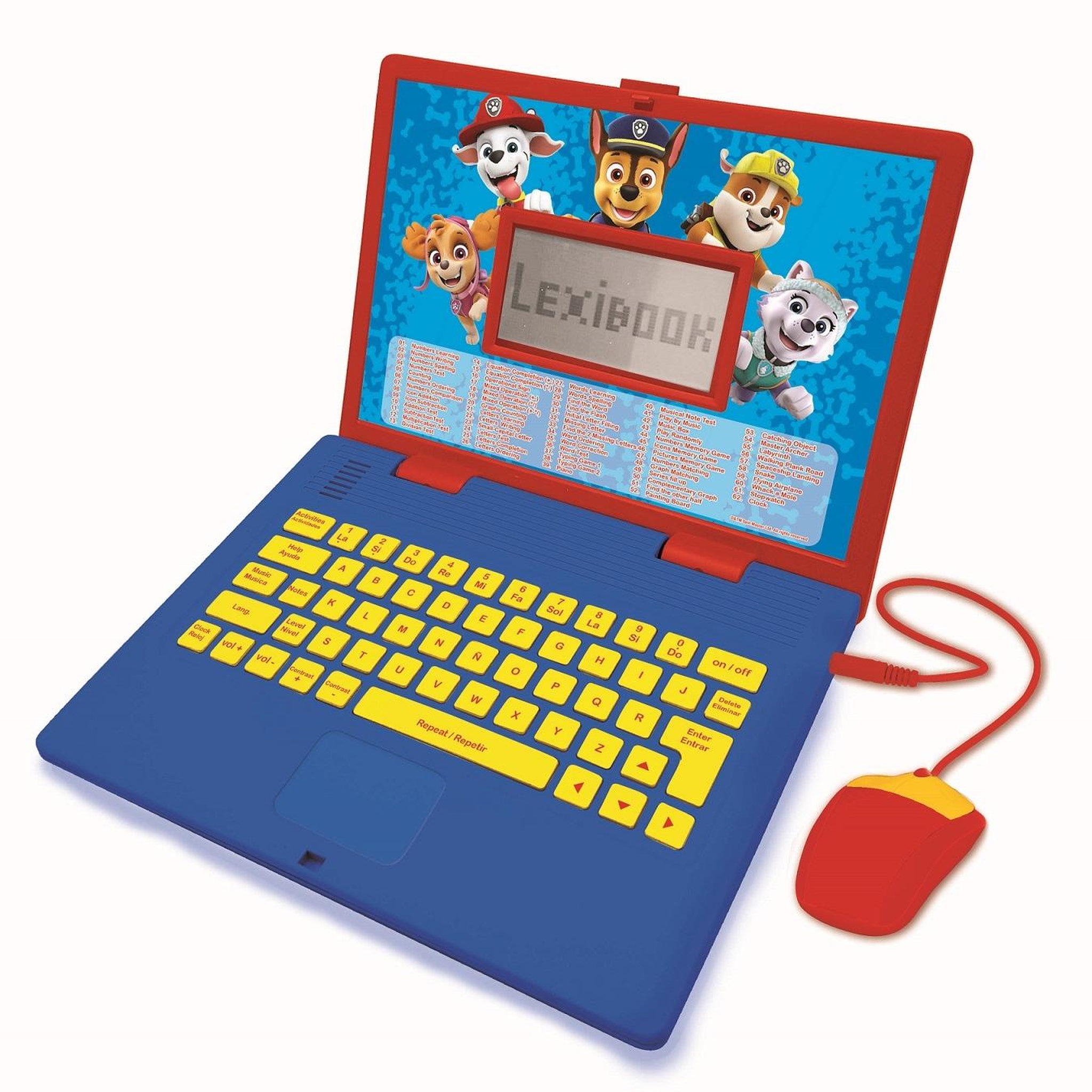 Lexibook Ordinateur portable éducatif bilingue La Pat Patrouille (ES/EN)