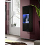 Voir la diapositive 1 : Paris Prix Vitrine LED Murale Design  Fly III  126cm Noir